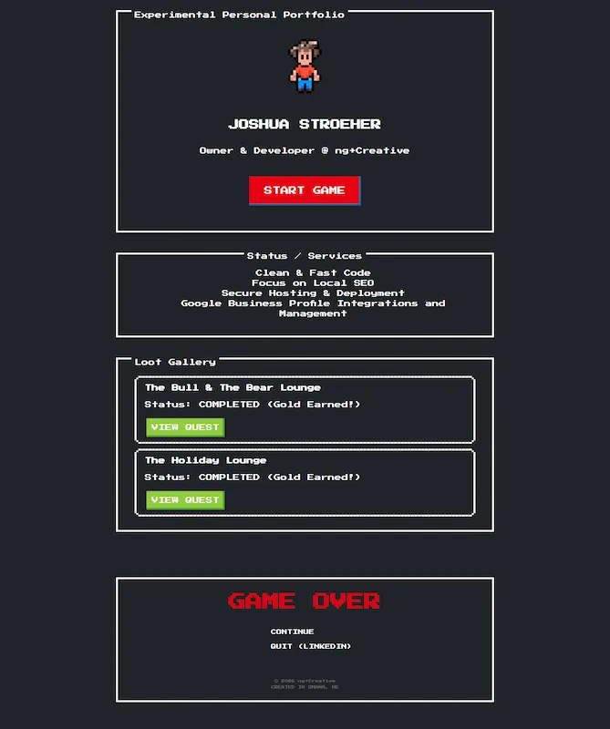 Personal Portfolio Website Preview